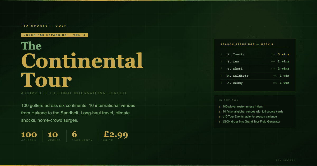 The Continental Tour: An International Circuit for Under Par