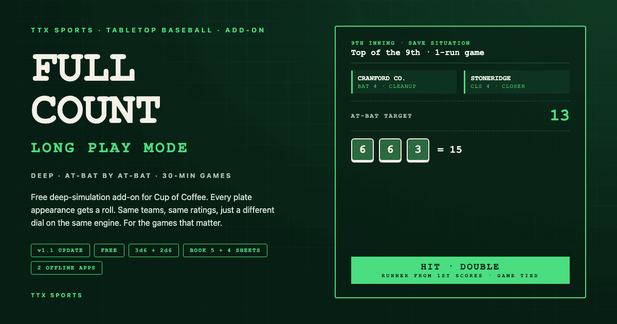 Long Play Mode: Full Count Goes At-Bat By At-Bat