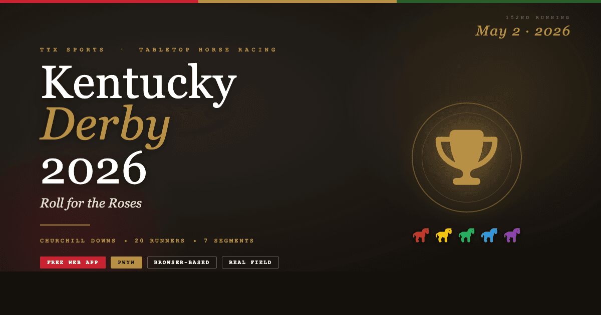 Roll for the Roses - Free Kentucky Derby 2026 Web App
