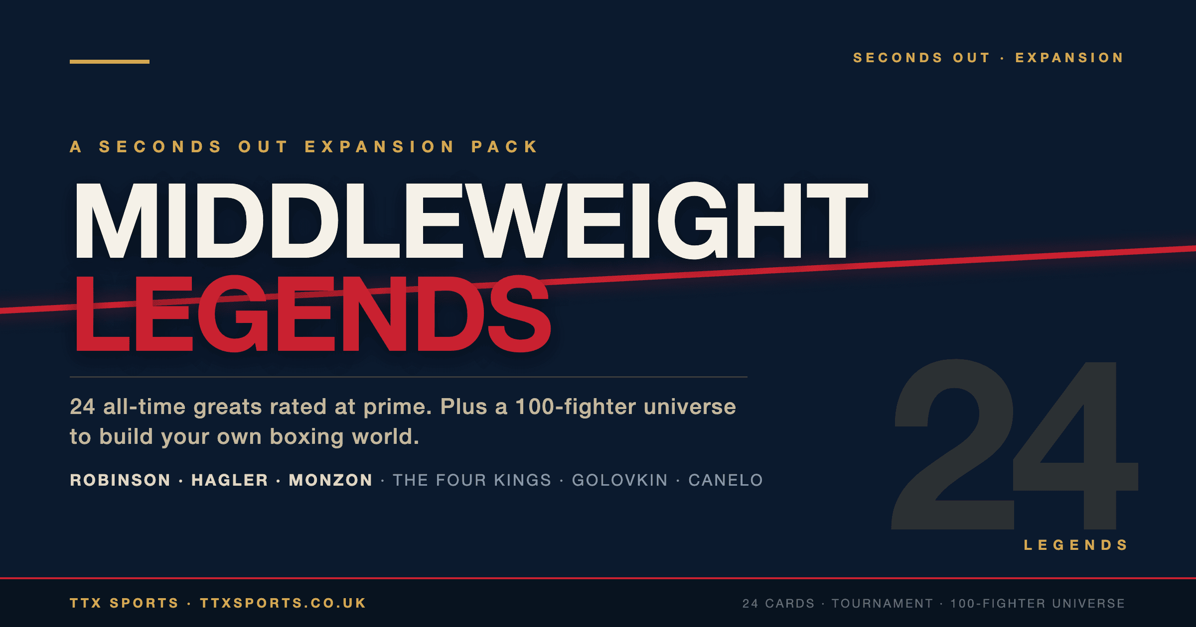 Middleweight Legends: 24 All-Time Greats for Seconds Out