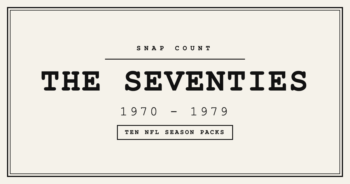 Snap Count: the Seventies Arrive, and the Snow Rule Gets Fixed