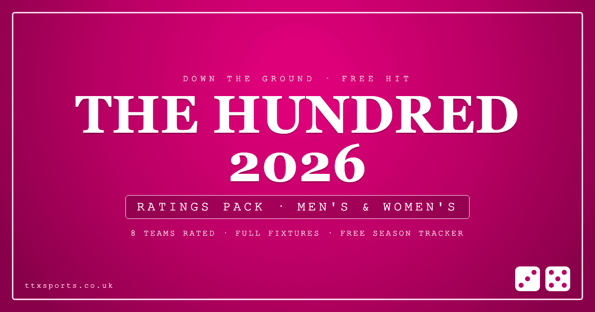 The Hundred 2026, on your tabletop