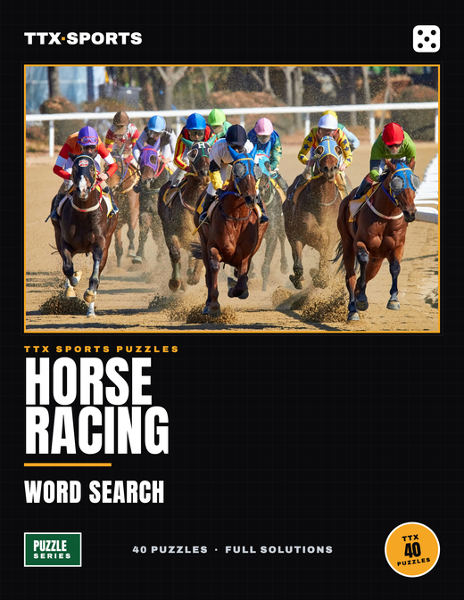 Horse Racing Word Search book cover